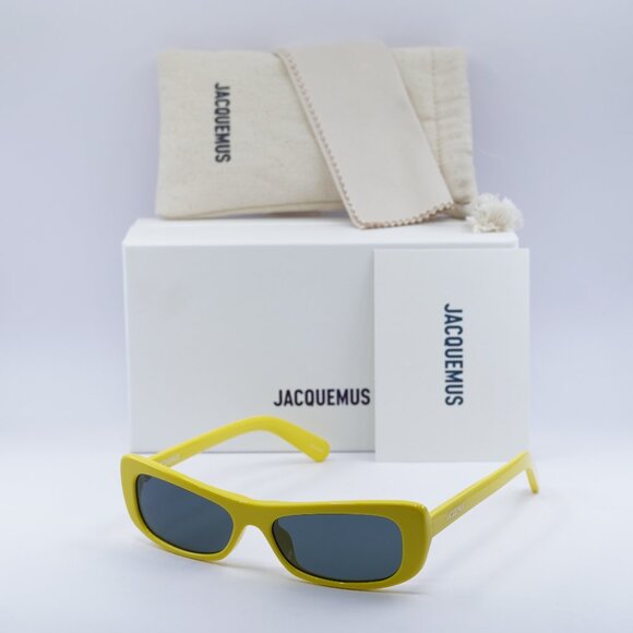 Jacquemus CAPRI JAC/55 C5 Rectangle Sunglasses - Yellow\\Grey main image 9